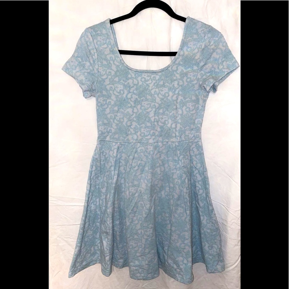 Blue Skater Dress